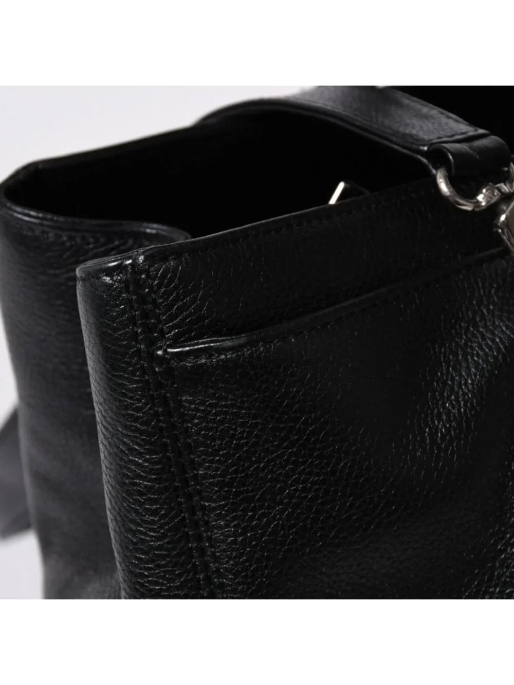 Chanel Executive Tote Bag Medium CC Logo Caviar Leather Black